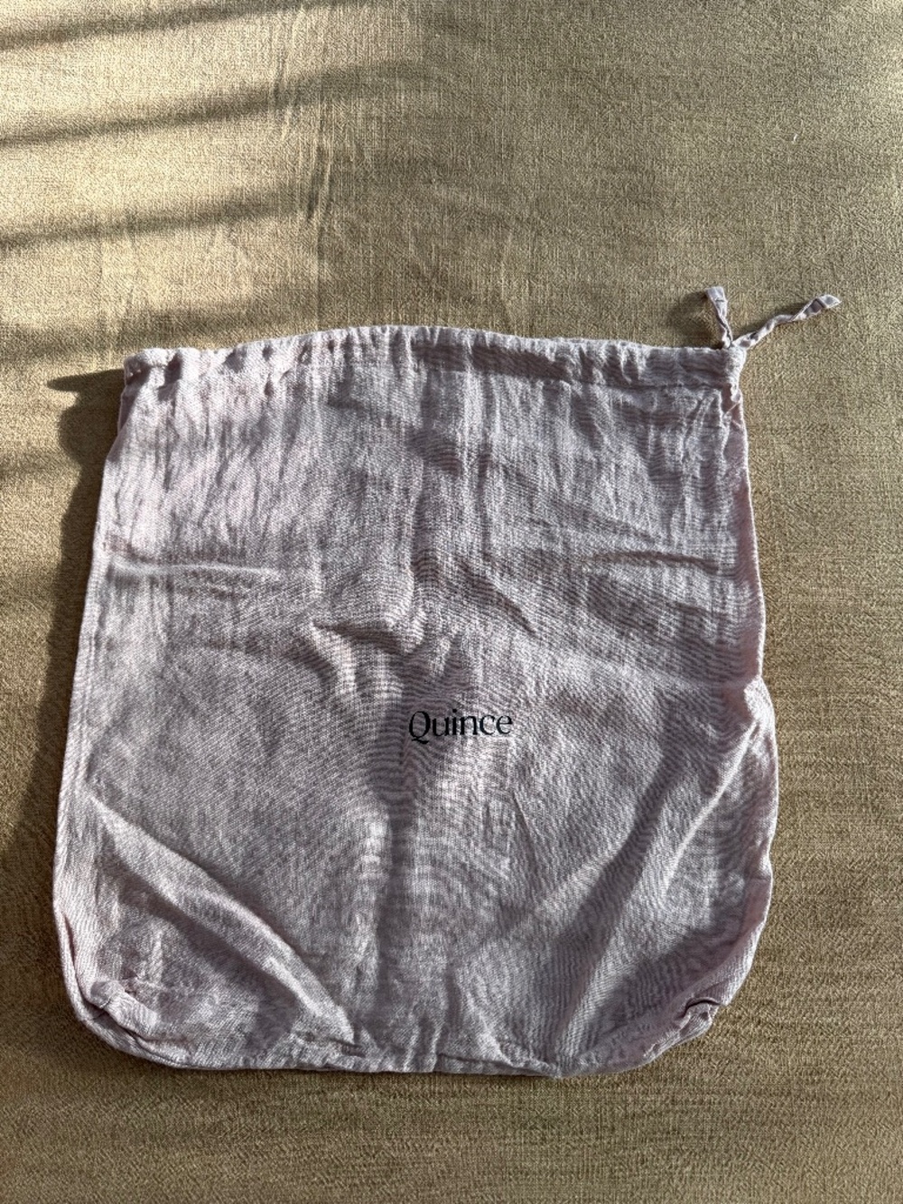 Quince European Linen Dust Bag – Dusty Mauve – Queen – Like New
